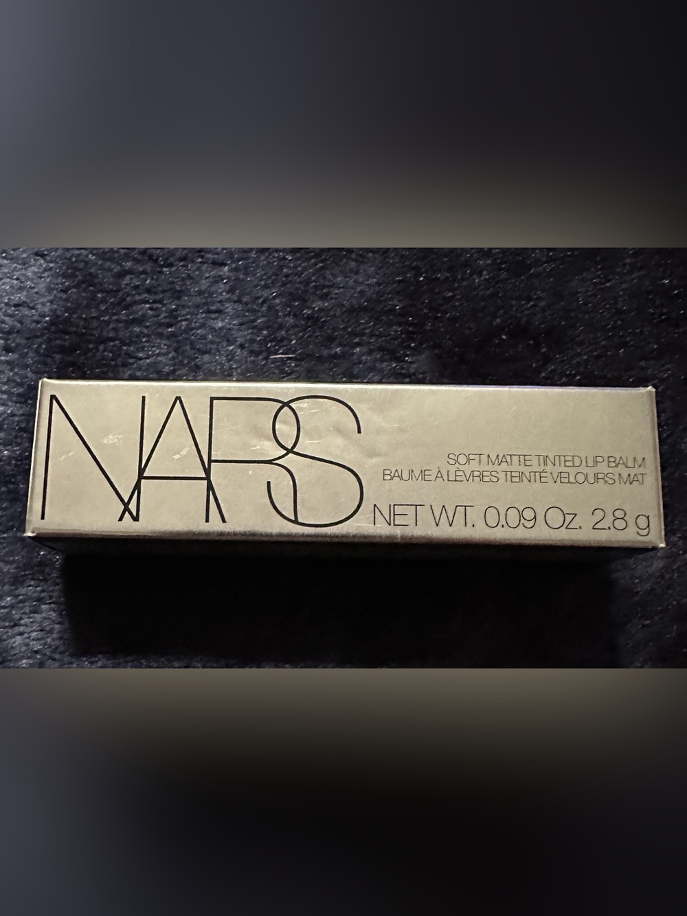 NARS Soft Matte Lip Balm in Metallic Gold Box